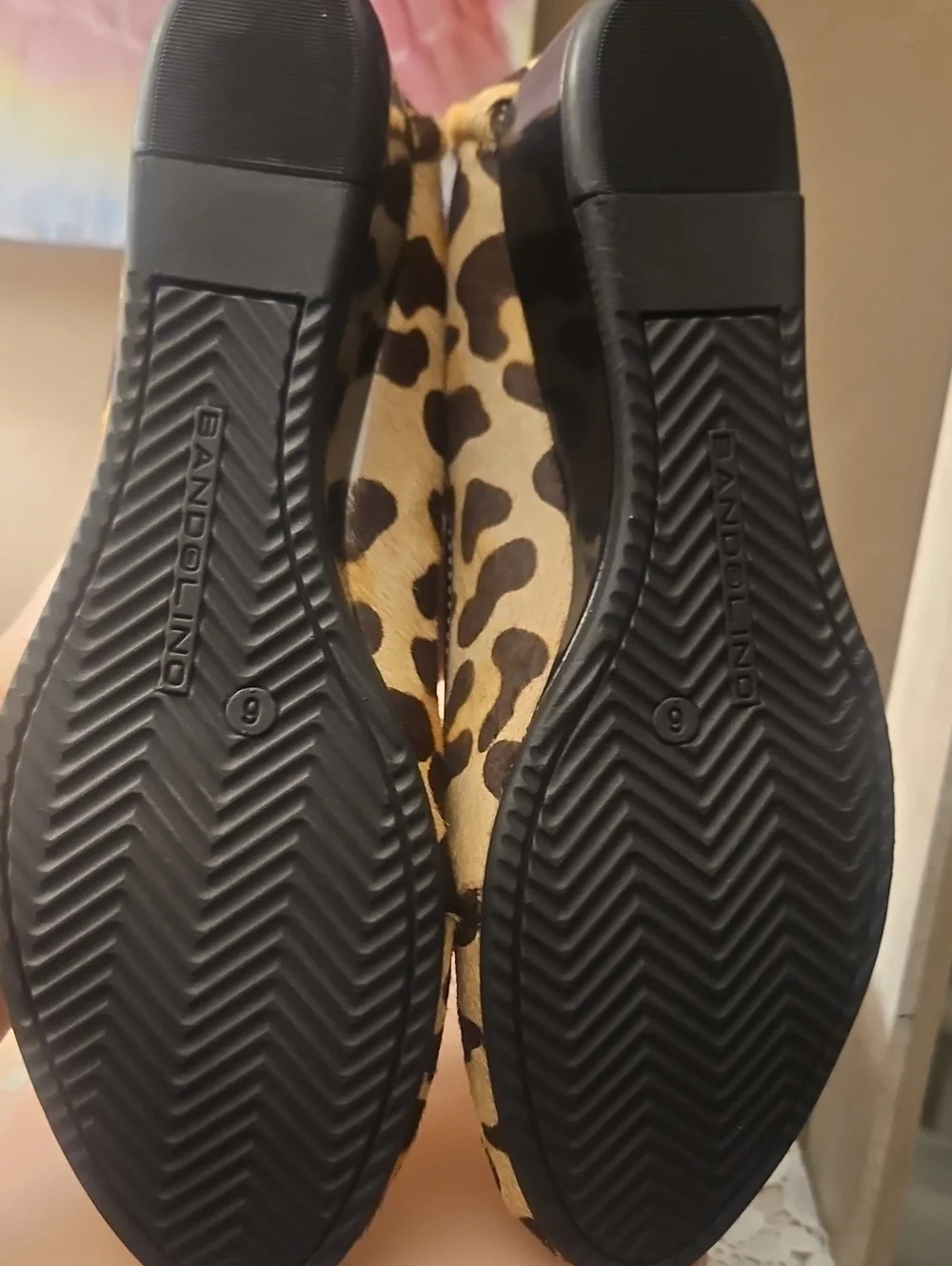 Bandolino Leopard Print Loafers in Tan and Brown